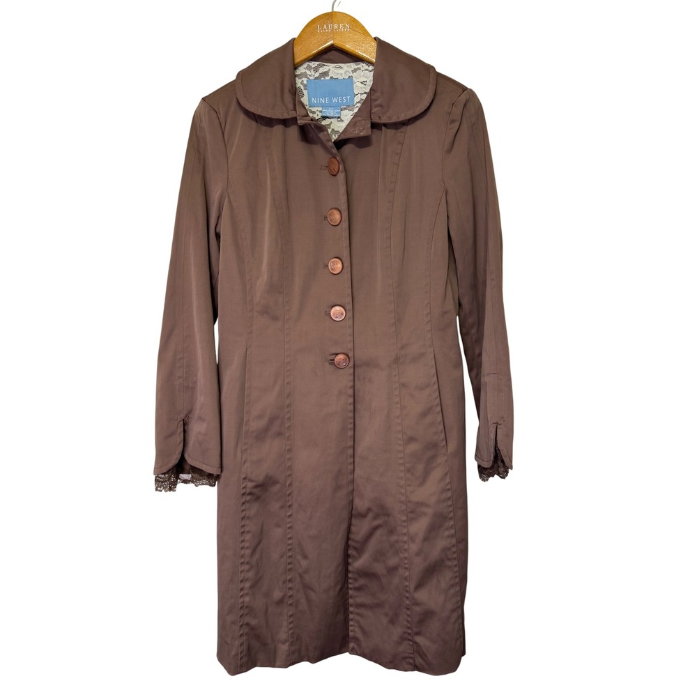 Nine West Trench Coat Small Brown